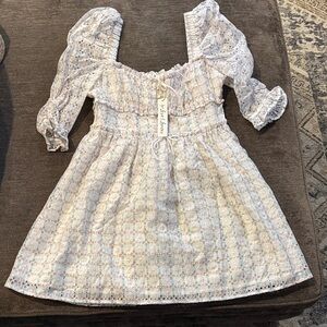 NWT for Love & Lemoms White eyelet Dress